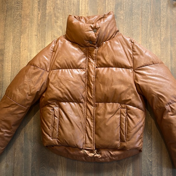 Apparis Faux Leather Puffer - Picture 3 of 8